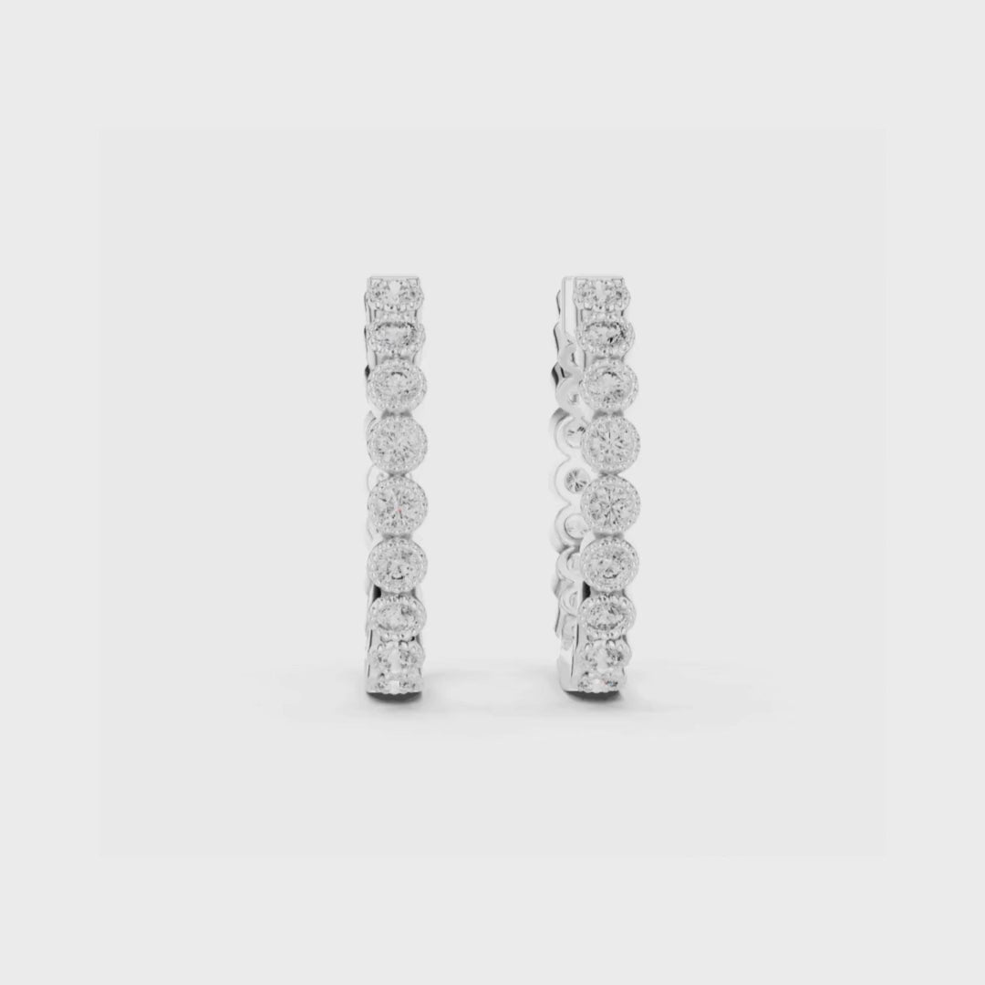 Radiant Circle Huggies-silver