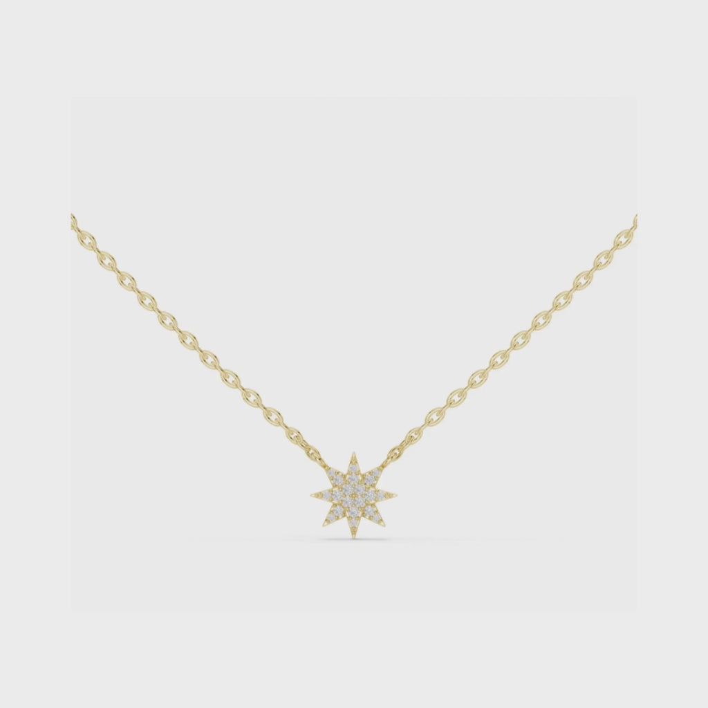 Luminous Nova Necklace-silver