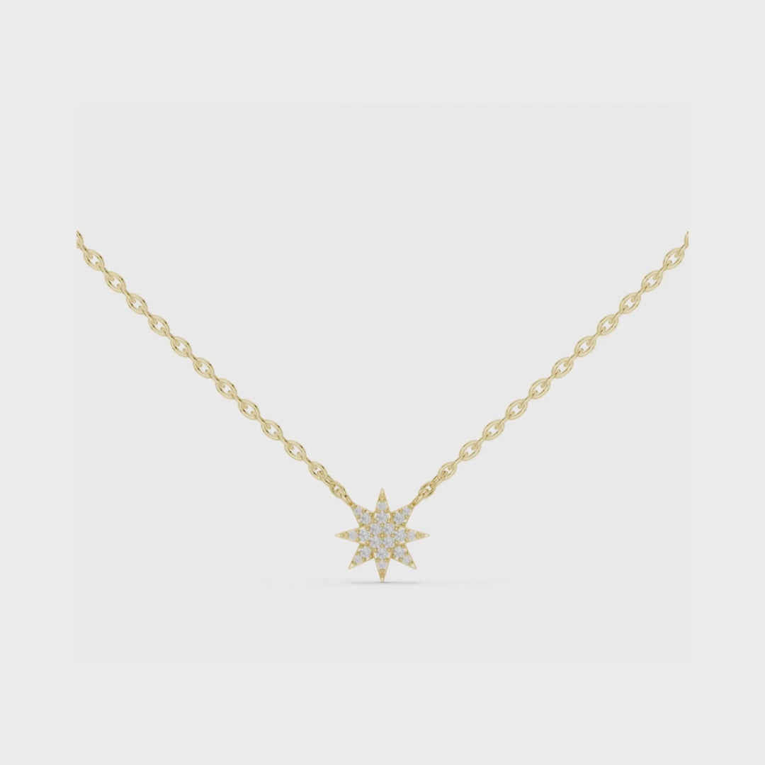 Luminous Nova Necklace-silver