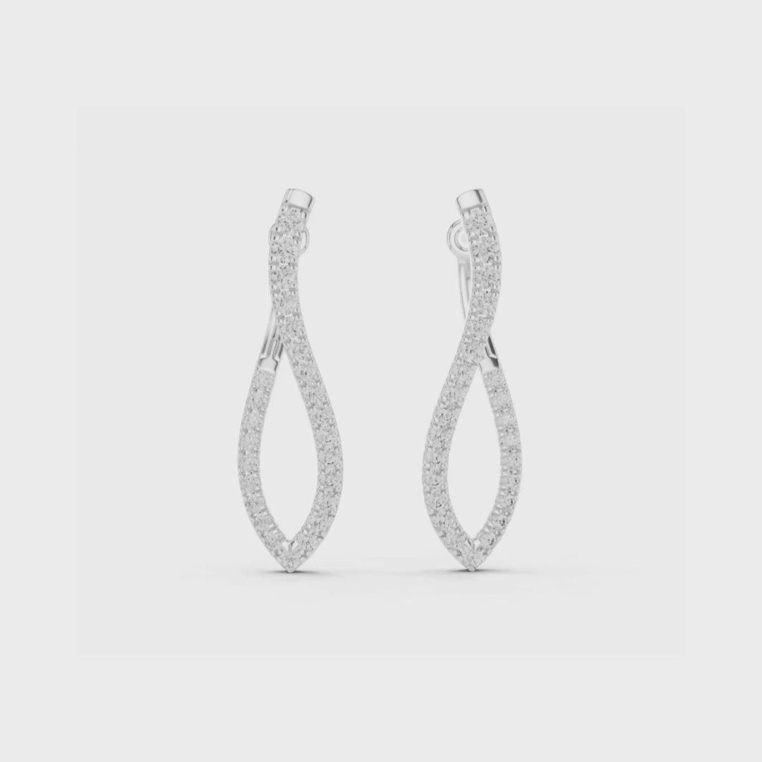 Twilight Loop Earrings-silver