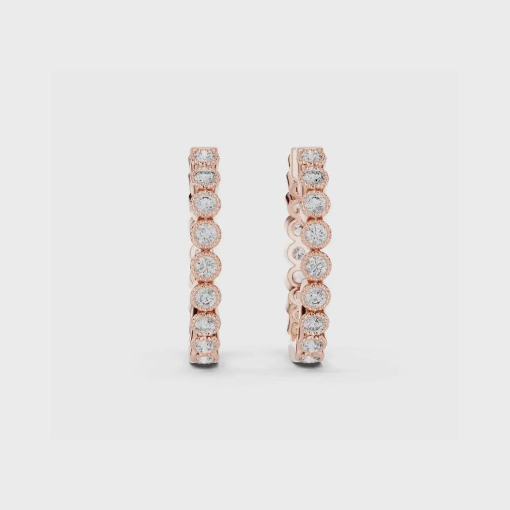 Radiant Circle Huggies-silver