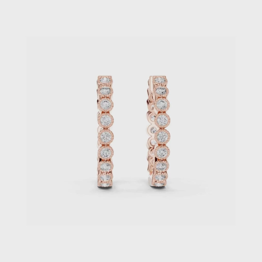 Radiant Circle Huggies-silver