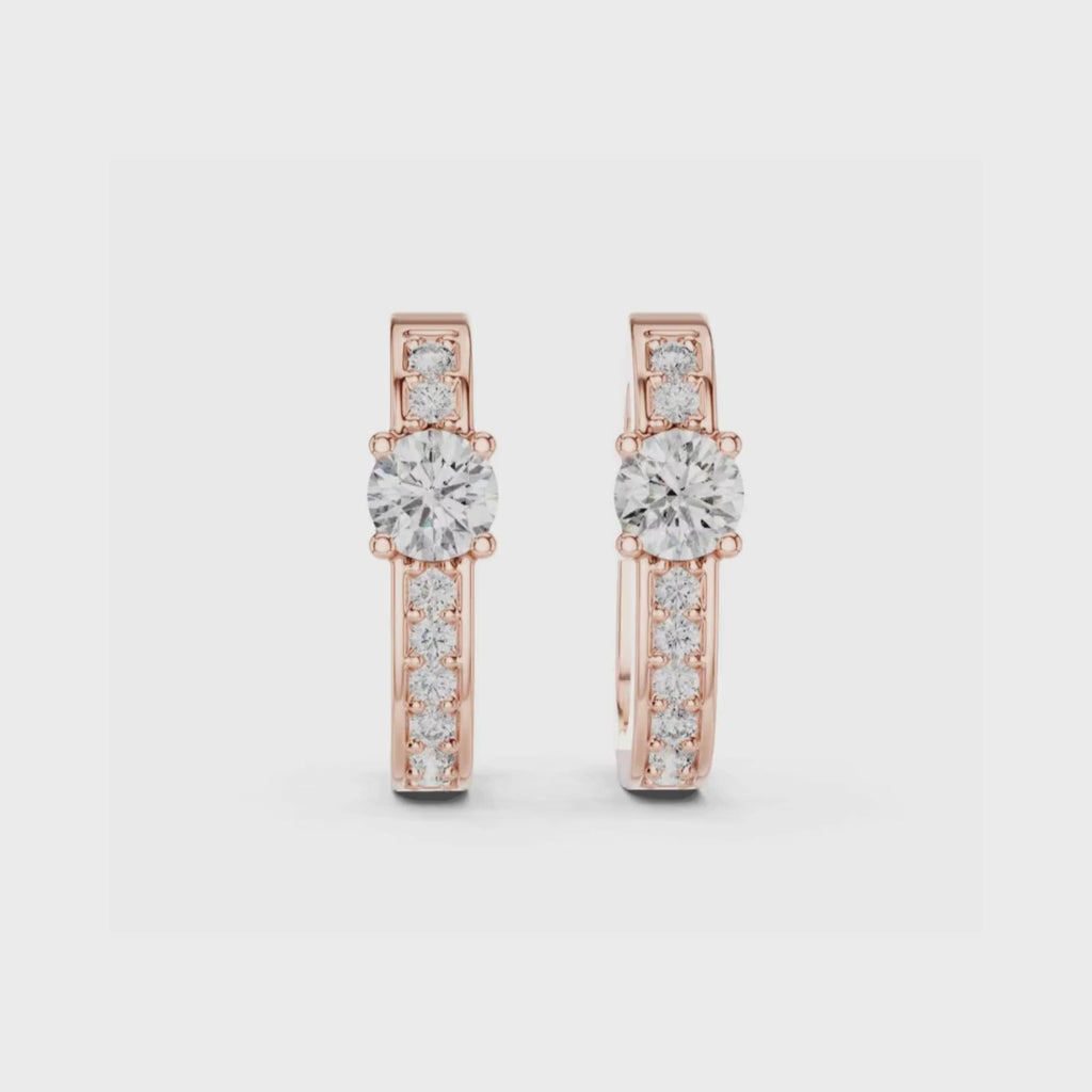 Luminous Vertex Hoops-silver