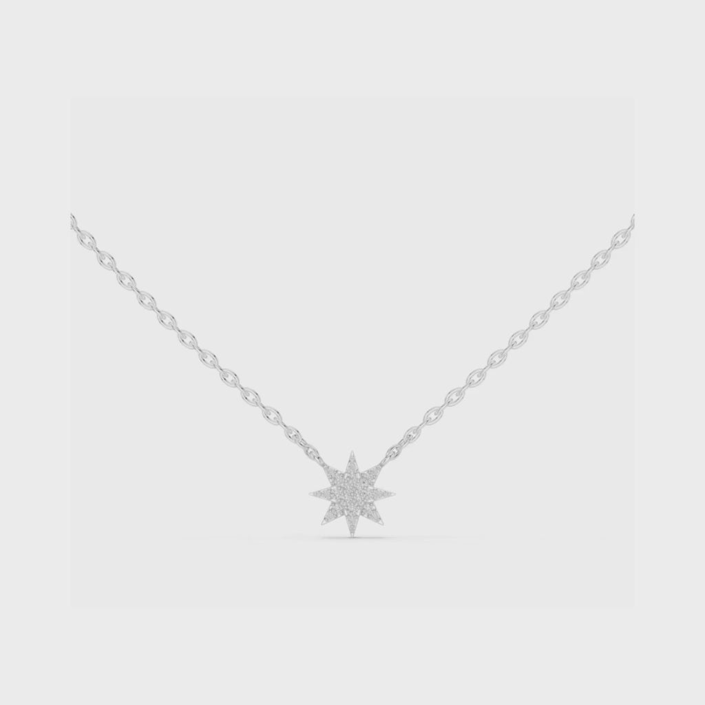 Luminous Nova Necklace-silver