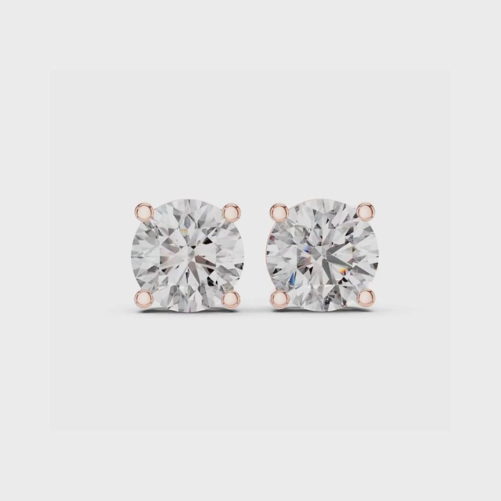 Diamond Dewdrop Studs-gold