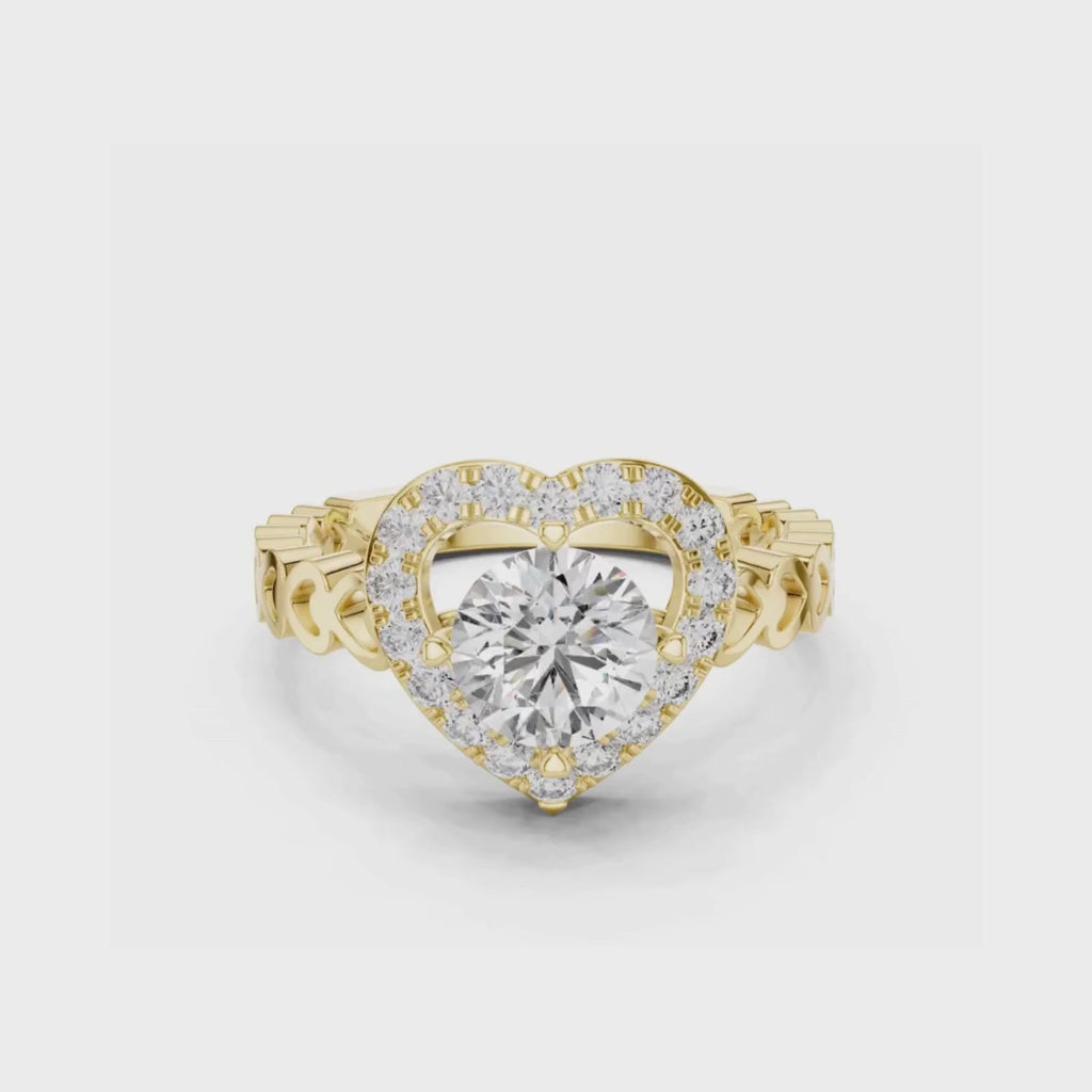 Lovelight Halo Ring-silver