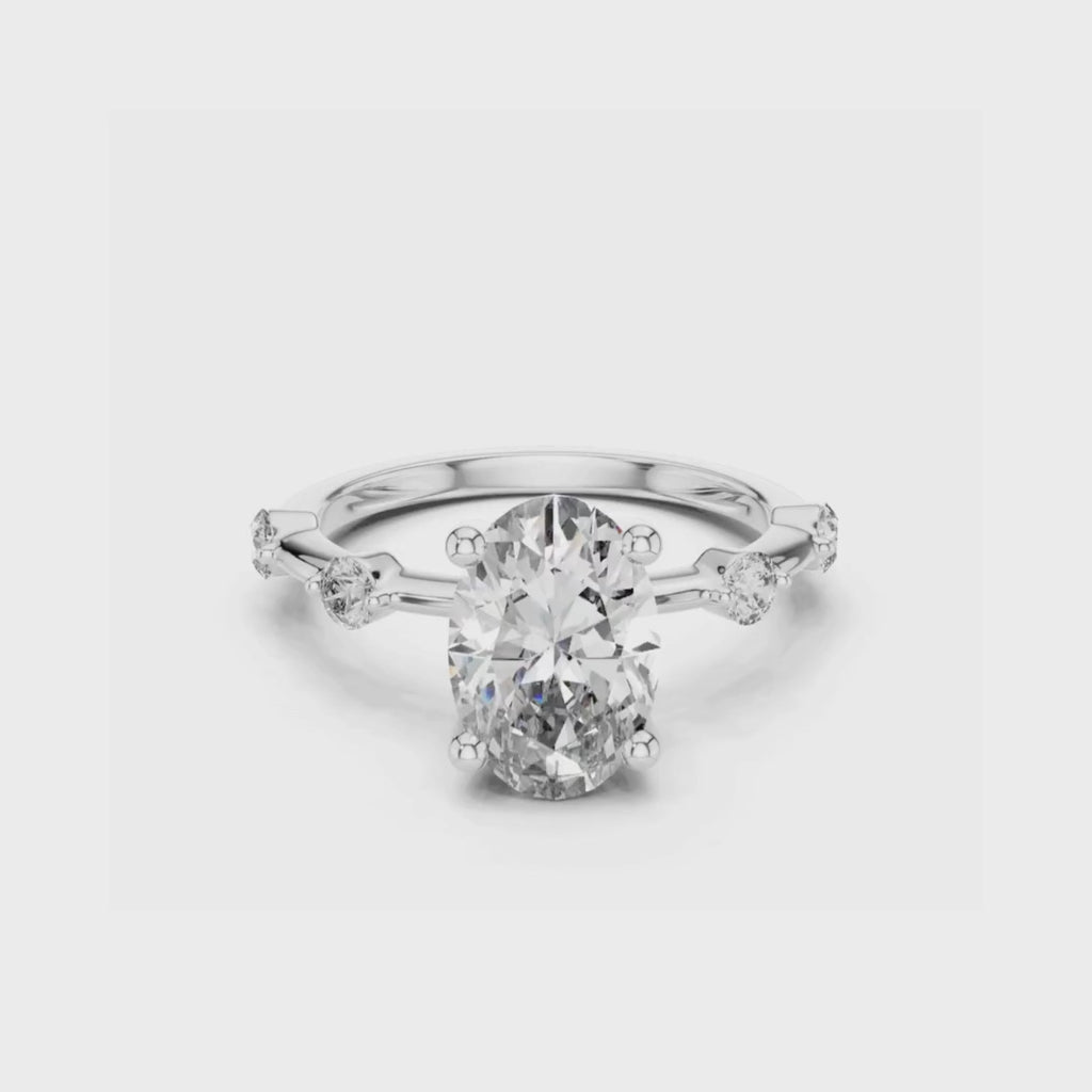 Blush Radiance Ring-silver